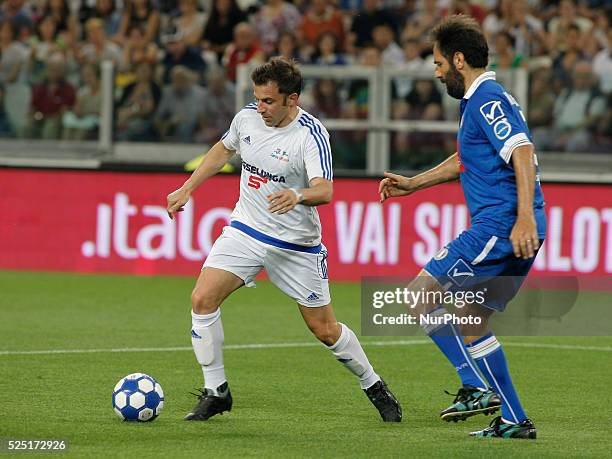 Alex Del Piero during the Partita del Cuore match between Nazionale Cantanti and Campioni per la Ricerca at the Juventus Stadium of Turin on june 23,...