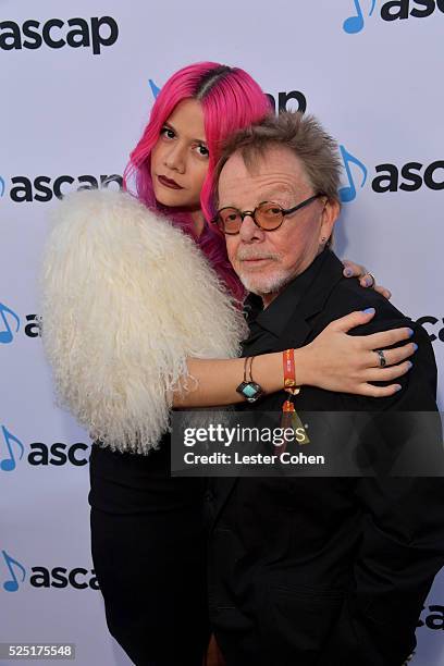 Recording artist Allison Iraheta of Halo Circus and ASCAP President and Chairman Paul Williams attend the 2016 ASCAP Pop Awards at the Dolby Ballroom...