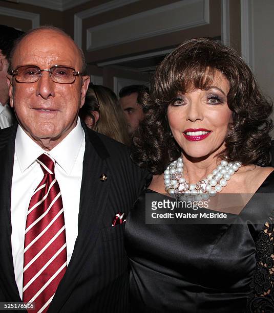 Joan Collins & Clive Davis during the One Night With Joan After Performance Reception at Feinstein's at the Loews Regency Ballroom of the Regency...