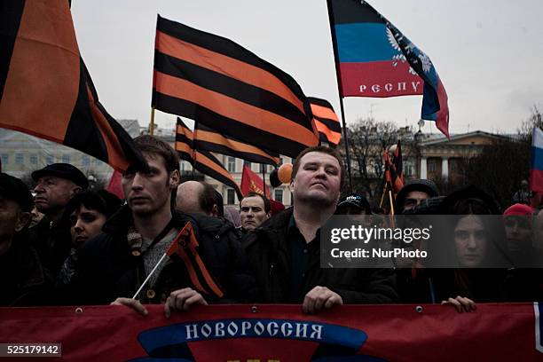 Russian Unity Day in St Petersburg National holiday which this year marks the 400th anniversary of the 1612 expulsion of Polish occupiers from the...