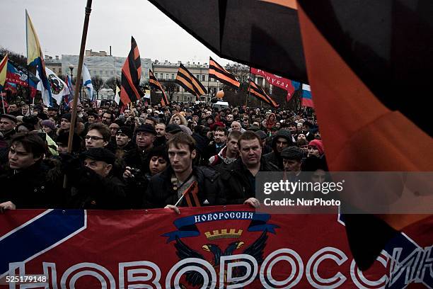 Russian Unity Day in St Petersburg National holiday which this year marks the 400th anniversary of the 1612 expulsion of Polish occupiers from the...