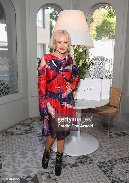 Nerida Winter attends the launch of the collaboration between LXE and Oracle Fox 'La Muse Parisienne' at Missy French on April 28, 2016 in Sydney,...