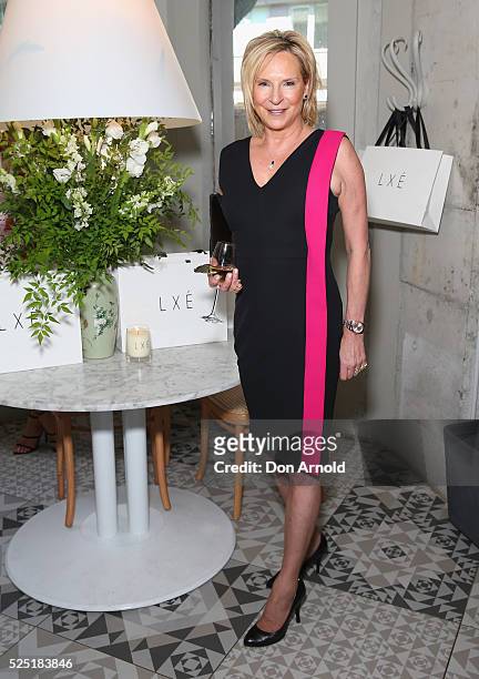 Skye Leckie attends the launch of the collaboration between LXE and Oracle Fox 'La Muse Parisienne' at Missy French on April 28, 2016 in Sydney,...