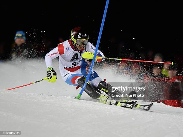 Wendy Holdener from Switzerland, during the 6th Ladies' slalom 1st Run, at Audi FIS Ski World Cup 2014/15, in Flachau. 13 January 2014, Picture by:...