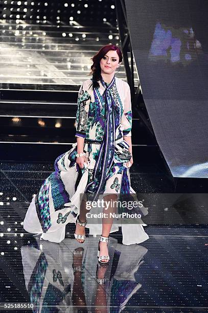 Annalisa attend the fourth night of 65th Festival di Sanremo on February 13, 2015 in Sanremo, Italy.