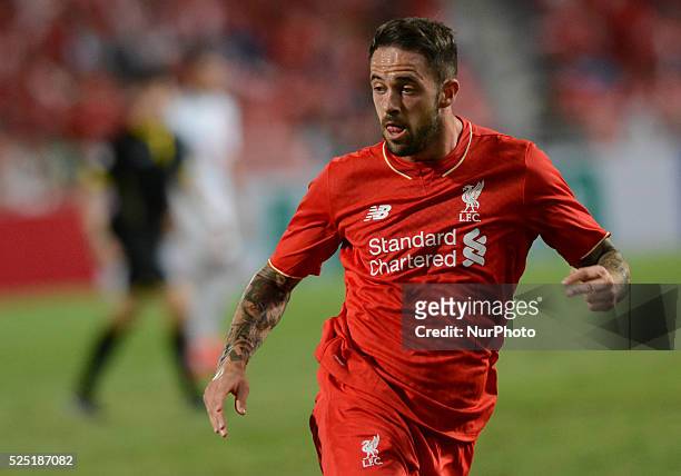 Danny Ings of Liverpool in actions during an international friendly match against True Thai Premier League All Stars at Rajamangala stadium in...