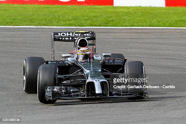 Formula One World Championship 2014, F1 Shell Belgian Grand Prix, McLaren Mercedes drive er Kevin Magnussen in action at the Spa-Francorchamps...