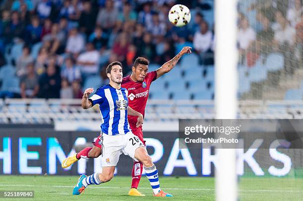 Freddy in the match between Real Sociedad and Getafe CF, for Week 8 of the spanish Liga BBVA played at the Anoeta stadium, October 20, 2014. Photo:...