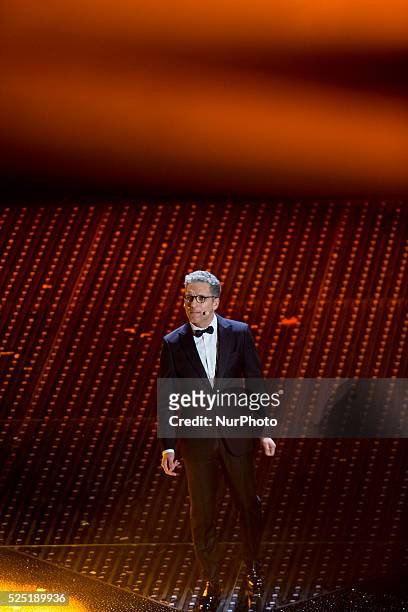 Giuseppe Fiorello attends the closing night of 66th Festival di Sanremo 2016 at Teatro Ariston on February 13, 2016 in Sanremo, Italy.