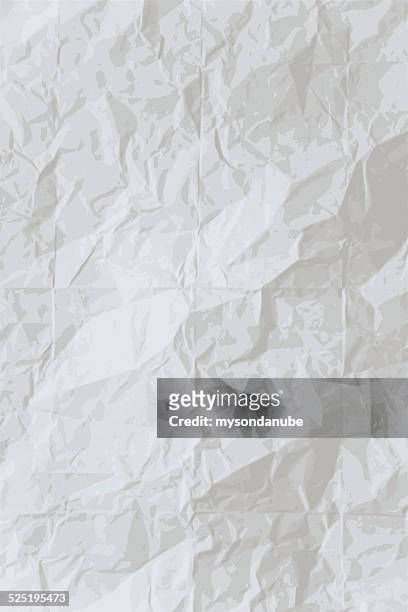 vector wrinkled paper background - wrinkled stock illustrations