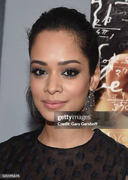 Actress Devika Bhise attends "The Man Who Knew Infinity" New York screening at Chelsea Bow Tie Cinemas on April 27, 2016 in New York City.