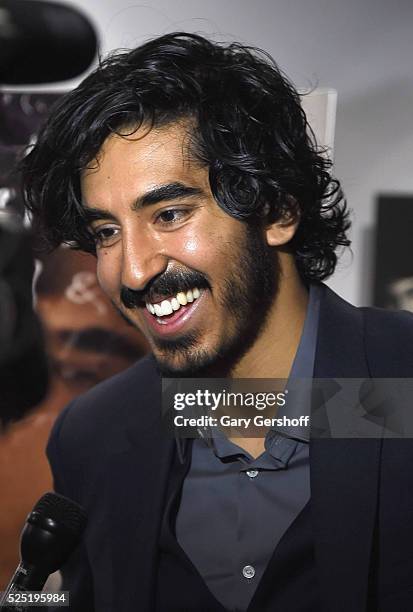 Actor Dev Patel attends "The Man Who Knew Infinity" New York screening at Chelsea Bow Tie Cinemas on April 27, 2016 in New York City.