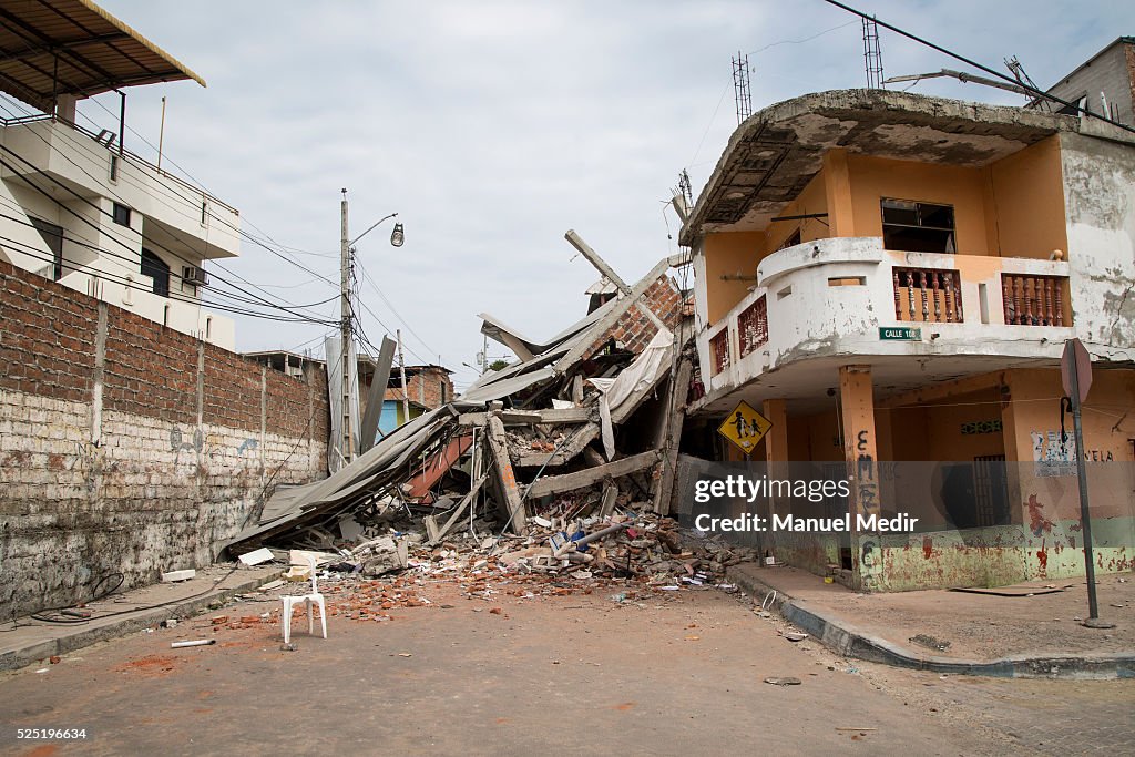 Aftermaths of Earthquake in Ecuador