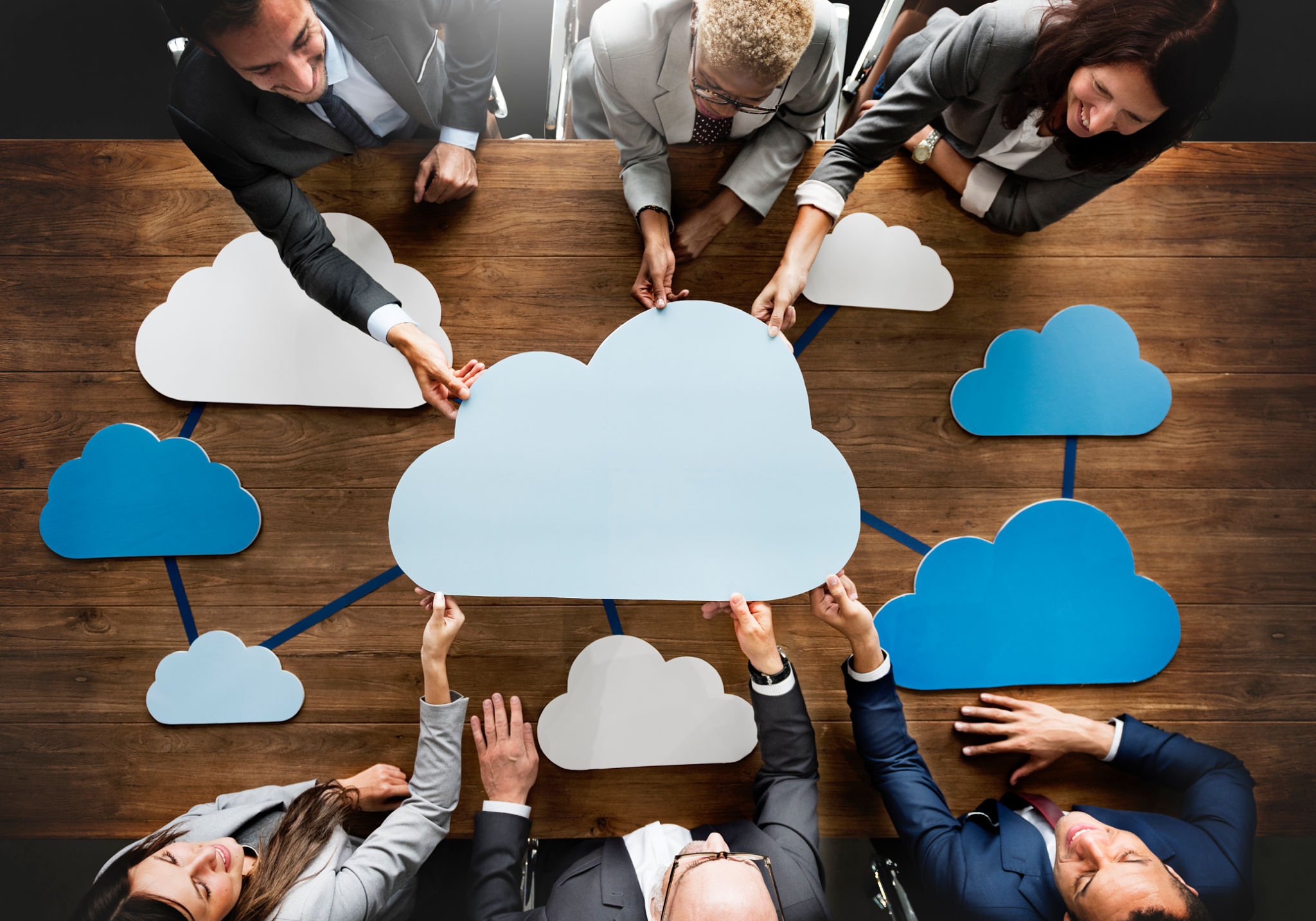 business cloud meeting