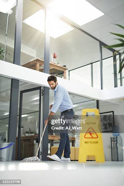 cleaning those floors - mop stock pictures, royalty-free photos & images