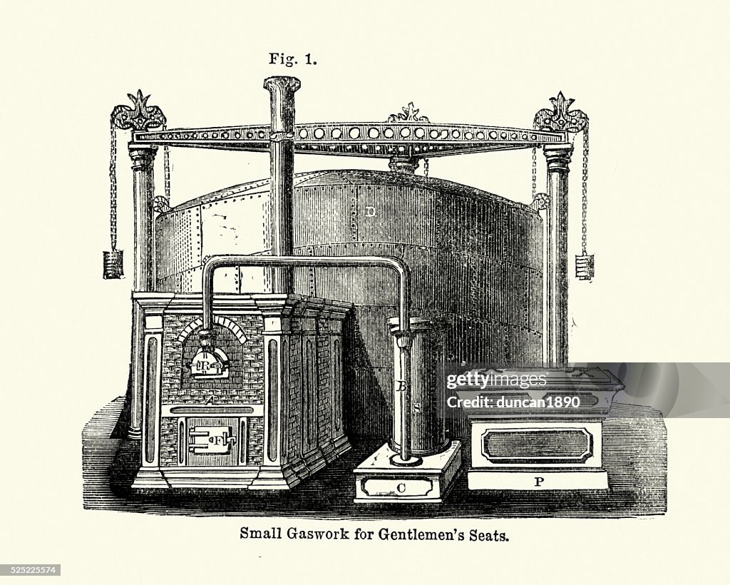 Victorian machines - Small Gaswork for Gentlemens seats