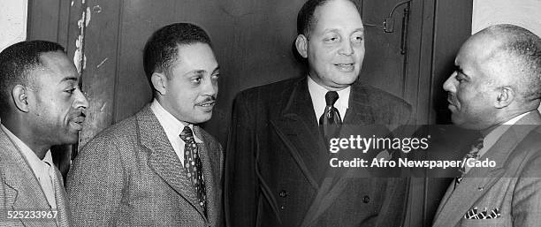 Members of the Kappa Alpha Psi fraternity, April 23, 1949.