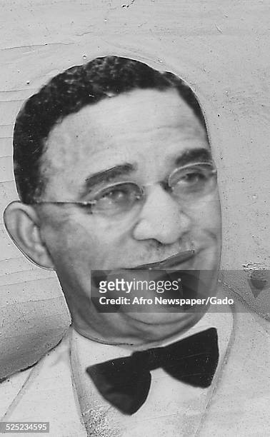 African-American Christian evangelist, faith healer, television personality and entrepreneur Lightfoot Solomon Michaux, 1941.