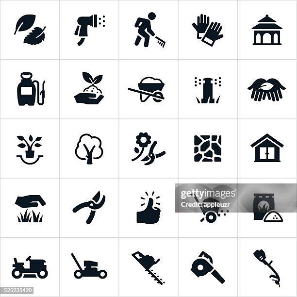 landscaping icons - 園林地 幅插畫檔、美工圖案、卡通及圖標