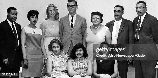 Honorees at Morgan State University, Baltimore, Maryland, 1966.