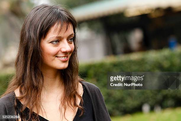 Actressr Nadia Dell'Erba attends"'Il Mistero Di Dante" photocall in Rome - Villa Borghese