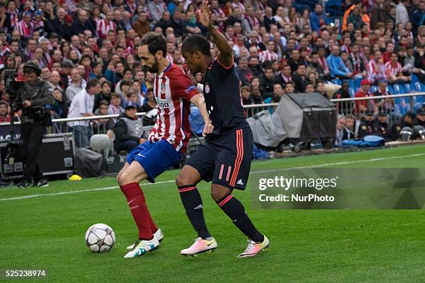 Juan francisco of Atletico de Madrid during the UEFA Champions League semi final first leg match between Club Atletico de Madrid and FC Bayern Munich...