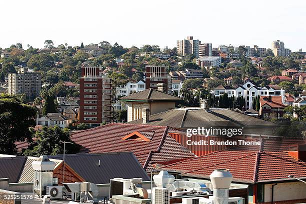 General view of properties in Neutral Bay on April 28, 2016 in Sydney, Australia. A report by The Grattan Institute release on Monday found the top...