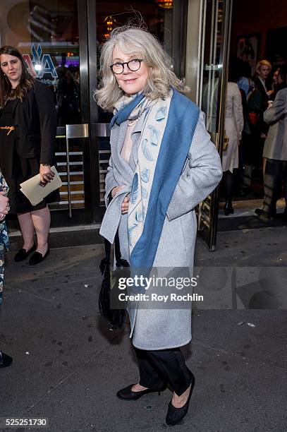 Blythe Danner attends the "Long Day's Journey Into Night" Broadway opening night at American Airlines Theatre on April 27, 2016 in New York City.