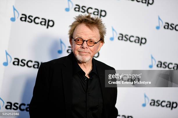 President and Chairman Paul Williams attends the 33rd Annual ASCAP Pop Music Awards at Dolby Theatre on April 27, 2016 in Hollywood, California.