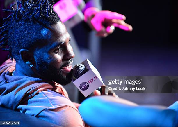 Jason DeRulo onstage during 97.3 Hits Session at Revolution on April 27, 2016 in Fort Lauderdale, Florida.