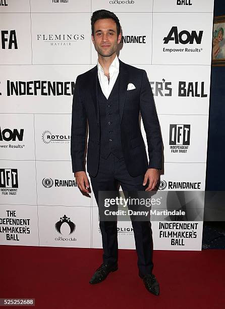Rik Makarem arrives for the Raindance Independent Filmmaker's Ball at Cafe de Paris on April 27, 2016 in London, England.