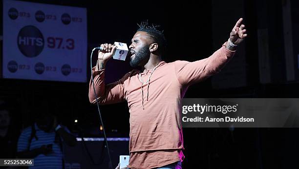 Jason DeRulo onstage during 97.3 Hits Session at Revolution on April 27, 2016 in Fort Lauderdale, Florida.