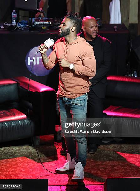 Jason DeRulo onstage during 97.3 Hits Session at Revolution on April 27, 2016 in Fort Lauderdale, Florida.