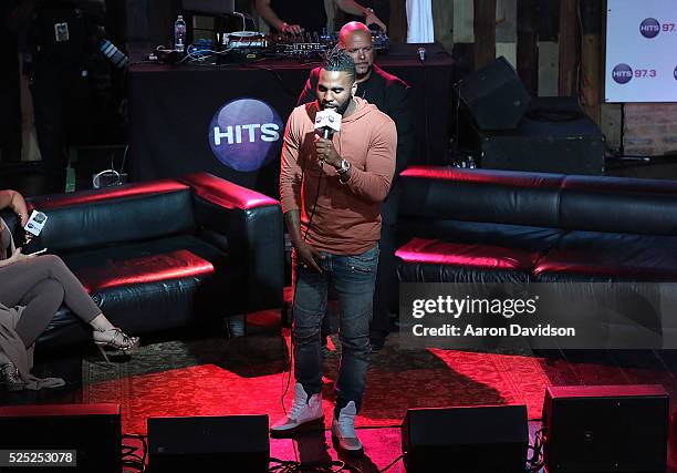 Jason DeRulo onstage during 97.3 Hits Session at Revolution on April 27, 2016 in Fort Lauderdale, Florida.