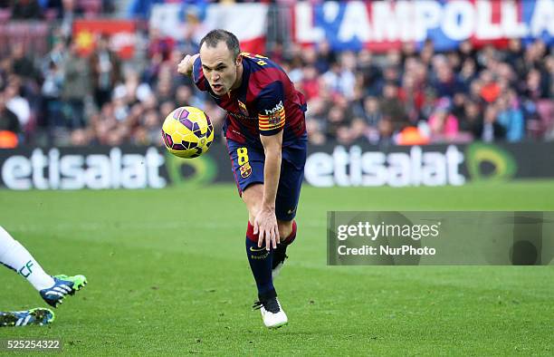 De diciembre- SPAIN: Andres Iniesta in the match between FC Barcelona and Cordoba CF, for the week 16 of the spanish Liga BBVA match, played at the...