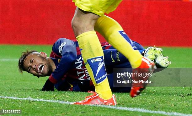 Febrero- SPAIN: Neymar Jr. In the match beetween FC Barcelona and Vllarreal, fot the week 21 of the sanish league, played at the Camp Nou, february...