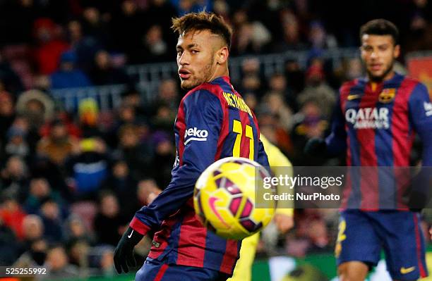 Febrero- SPAIN: Neymar Jr. In the match beetween FC Barcelona and Vllarreal, fot the week 21 of the sanish league, played at the Camp Nou, february...