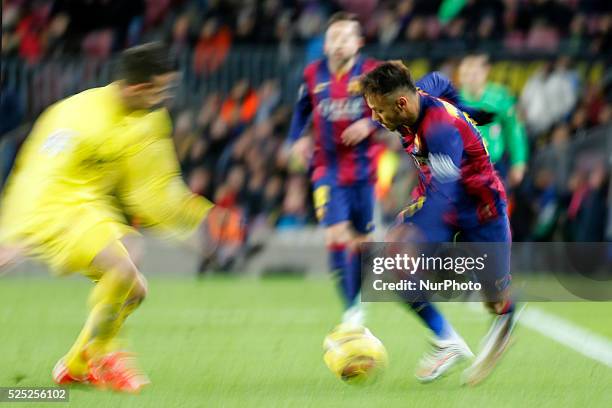 Febrero- SPAIN: Neymar Jr. In the match beetween FC Barcelona and Vllarreal, fot the week 21 of the sanish league, played at the Camp Nou, february...