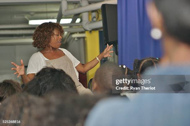 Alfre Woodard directs a Rehearsal of "The Lion King" with New Orleans Turnaround Arts Students at ReNew Mcdonogh City Park Academy on April 27, 2016...