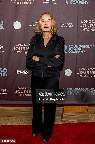 Jessica Lange attends the "Long Day's Journey Into Night" Broadway opening night at American Airlines Theatre on April 27, 2016 in New York City.