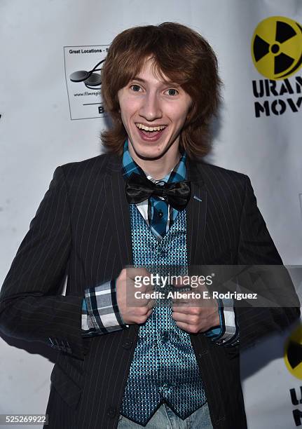Actor Nick Azarian attends the Atomic Age Cinema Fest Premiere of "The Man Who Saved The World" at Raleigh Studios on April 27, 2016 in Los Angeles,...