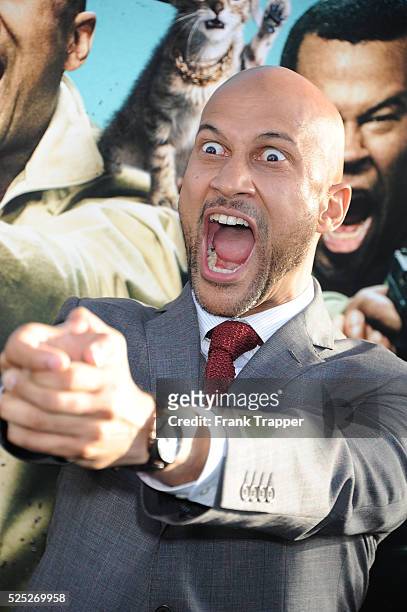 Actor Keegan-Michael Key attends the premiere of Warner Bros.' 'Keanu' at ArcLight Cinemas Cinerama Dome on April 27, 2016 in Hollywood, California. .