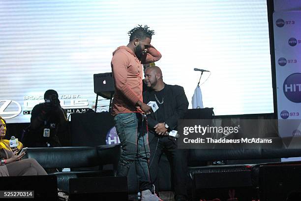 Jason DeRulo onstage during 97.3 Hits Session at Revolution on April 27, 2016 in Fort Lauderdale, Florida.