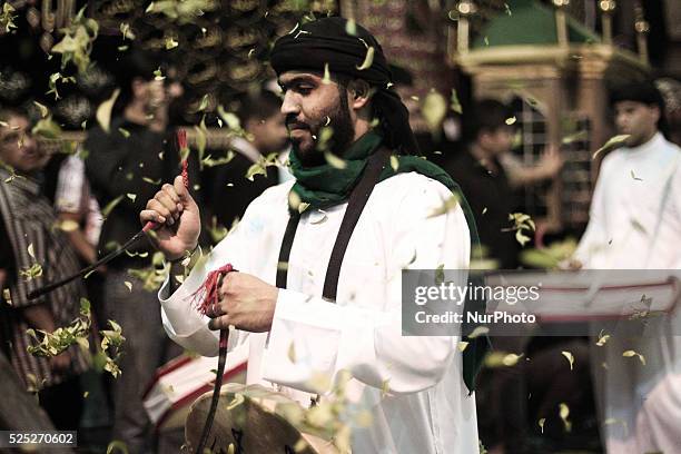 Bahrain , Manama - Shia'a muslims taking a part in the 8th of Muharram which holds the death of AlQassim , AlQassim was the son of the Imam, Hasan...