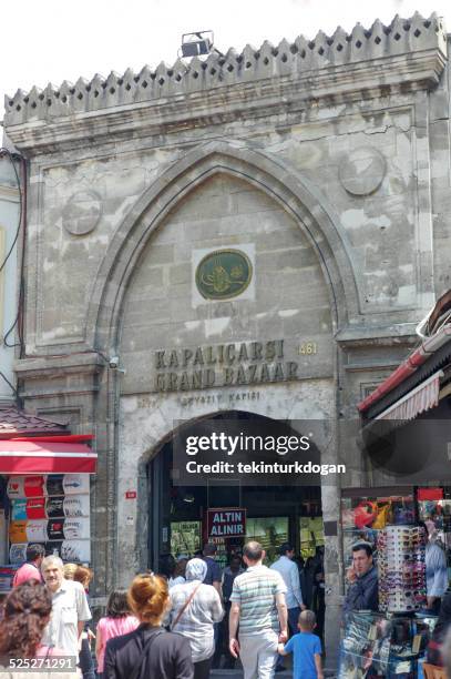famous grand bazaar entrance in istanbul turkey - touristical stock pictures, royalty-free photos & images