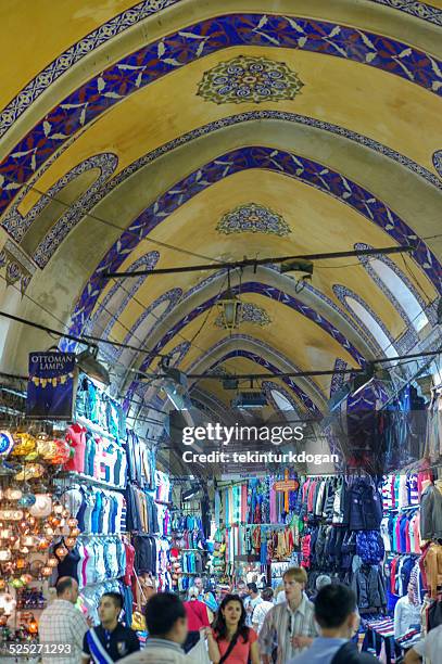 famous grand bazaar in istanbul turkey - touristical stock pictures, royalty-free photos & images