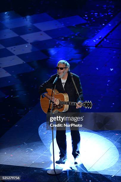 Cat Stevens attend the opening night of the 64rd Sanremo Song Festival at the Ariston Theatre on February 18, 2014 in Sanremo, Italy.