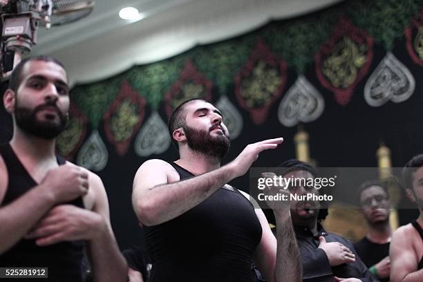 Bahrain , Manama - Shia'a muslims taking a part in the 8th of Muharram which holds the death of AlQassim , AlQassim was the son of the Imam, Hasan...