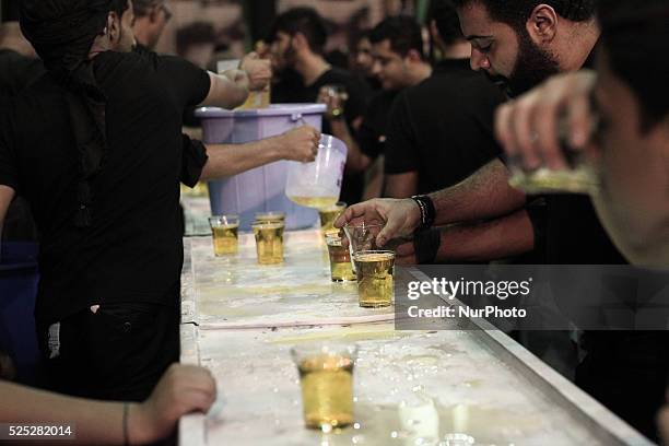 Bahrain , Manama - Shia'a muslims taking a part in the 8th of Muharram which holds the death of AlQassim , AlQassim was the son of the Imam, Hasan...