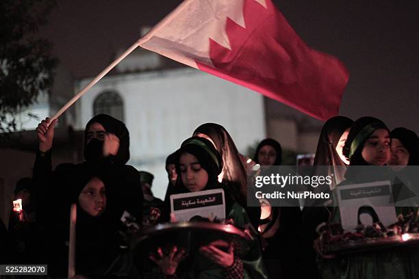 Bahrain , Manama - Shia'a muslims taking a part in the 8th of Muharram which holds the death of AlQassim , AlQassim was the son of the Imam, Hasan...